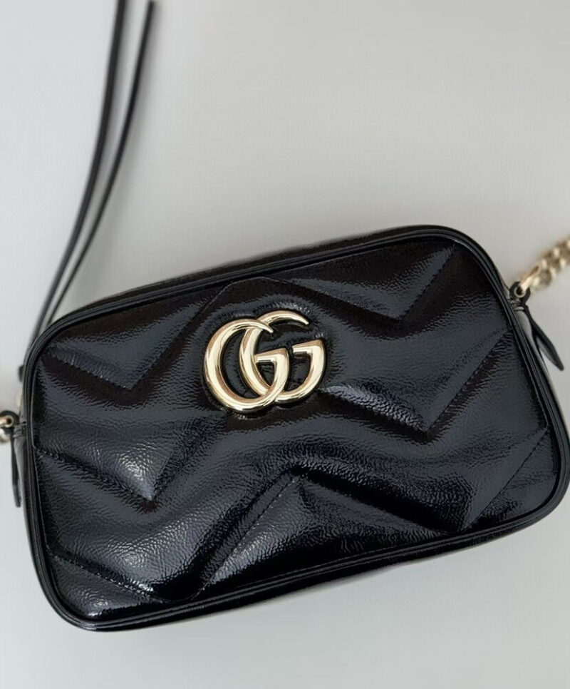 Gucci GG Marmont Series of small shoulder bag Black